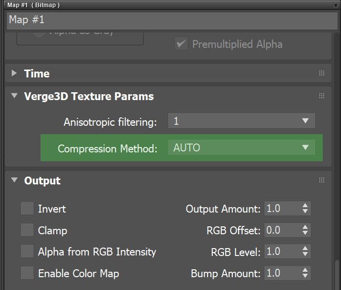 Verge3D for 3ds Max - 为单独图片启用纹理压缩